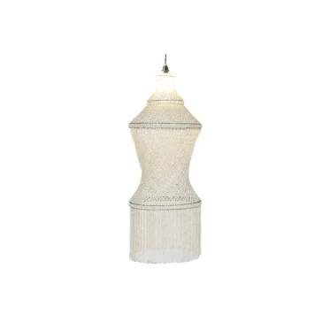 Lampara techo conchas 52x52x140 hecho a mano