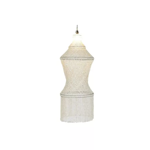 Lampara techo conchas 52x52x140 hecho a mano