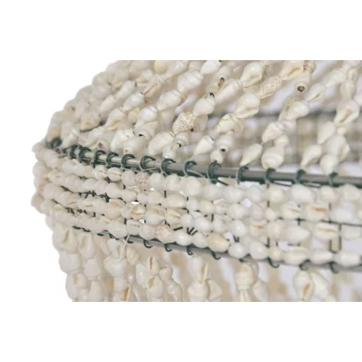 Lampara techo conchas 52x52x140 hecho a mano