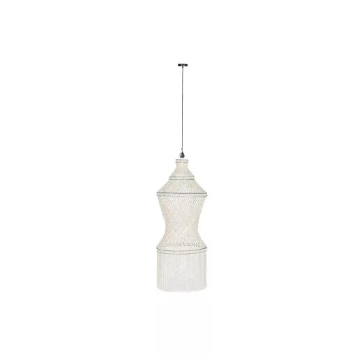 Lampara techo conchas 52x52x140 hecho a mano