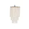 Lampara techo conchas 40x40x70 hecho a mano blanco