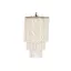 Lampara techo conchas 40x40x70 hecho a mano blanco