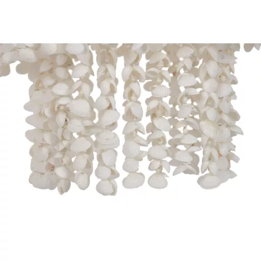 Lampara techo conchas 40x40x70 hecho a mano blanco