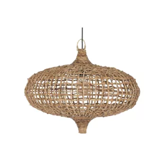Lampara techo fibras naturales 70x70x50