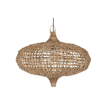 Lampara techo fibras naturales 70x70x50