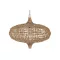 Lampara techo fibras naturales 70x70x50