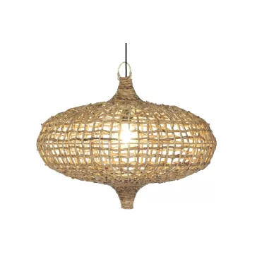 Lampara techo fibras naturales 70x70x50