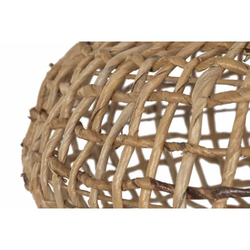 Lampara techo fibras naturales 70x70x50