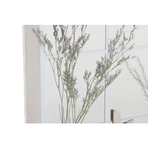Tükör mdf tükör 35x10x50 falra virágok fehér