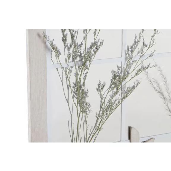 Tükör mdf tükör 35x10x50 falra virágok fehér