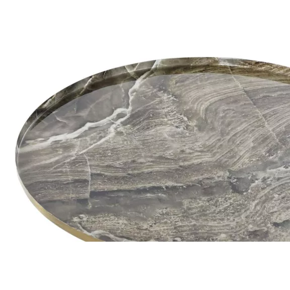 Asztal telefonos aluminium 51x51x52 márvány