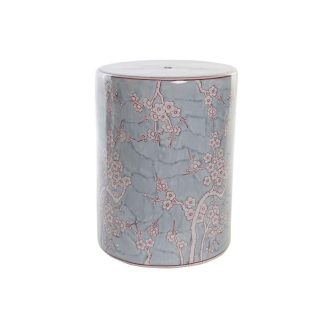 Telefonos asztal porcelán 33,5x33,5x43 7,5 virágok