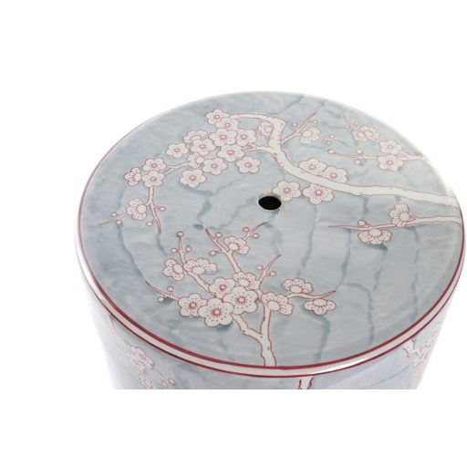 Telefonos asztal porcelán 33,5x33,5x43 7,5 virágok
