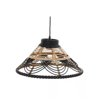Lámpa mennyezeti rattan 41x41x21 cm színes