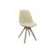 Szék, fa, 60% műszál, 40%pamut, 47x55x85, beige