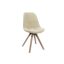 Szék, fa, 60% műszál, 40%pamut, 47x55x85, beige