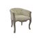 Fotel poliészter, fa, 61x61x71, természetes, beige