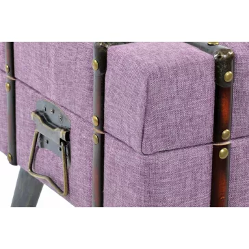 Kispad poliészter fém 102x42x40,5 lila