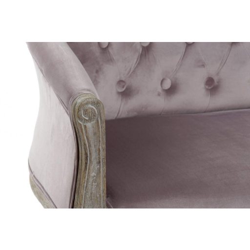 Szófa poliészter fa 107x61x71 rosa