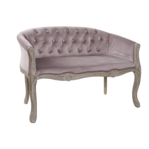 Szófa poliészter fa 107x61x71 rosa