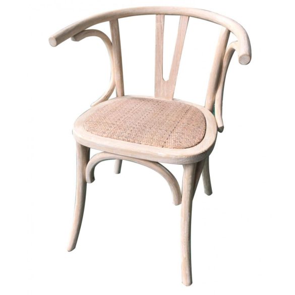 Szék szilfa rattan 44x42x76 150régies