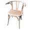 Szék szilfa rattan 44x42x76 150régies