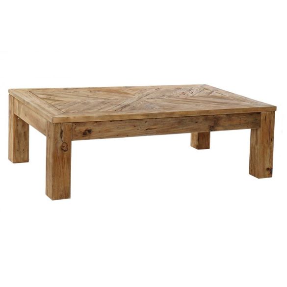 Asztal kávés fenyő 130x80x43 kopott természetes