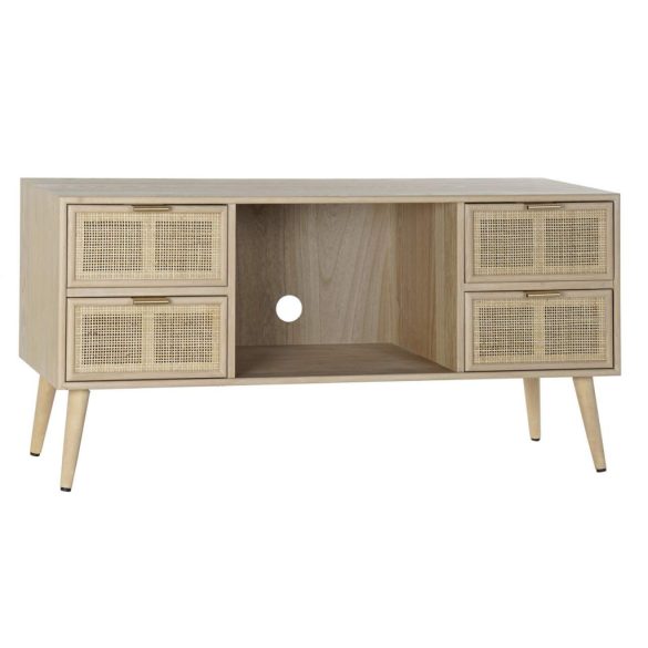 Tv-s szekrénypaulownia mdf 120x42x60természetes