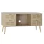 Tv-s szekrénypaulownia mdf 120x42x60természetes