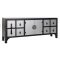 Tv-s szekrényfenyő mdf 130x24x51 keleti fekete