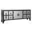 Tv-s szekrényfenyő mdf 130x24x51 keleti fekete
