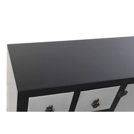 Tv-s szekrényfenyő mdf 130x24x51 keleti fekete