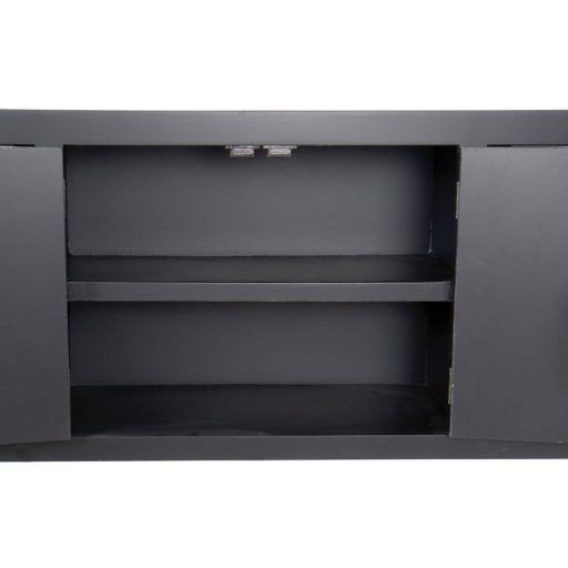 Tv-s szekrényfenyő mdf 130x24x51 keleti fekete