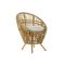 Fotel rattan pamut 63x72x85 természetes barna
