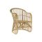 Szék rattan 62x74x83 természetes barna