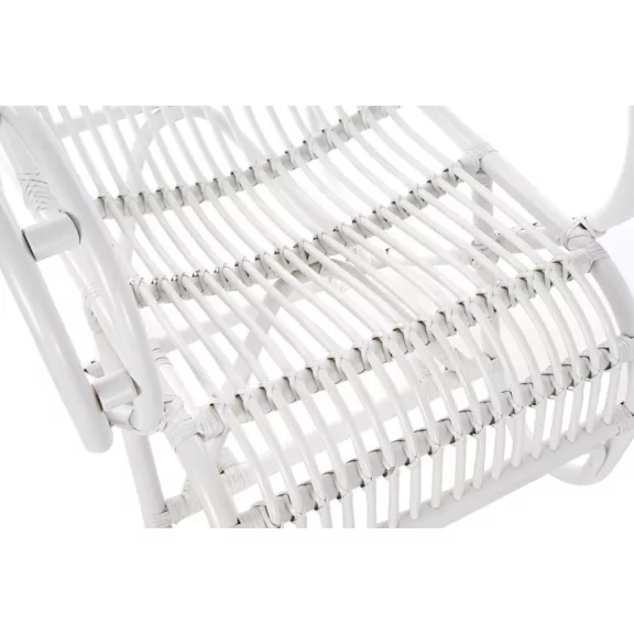 Karosszék rattan 75x82x90 fehér