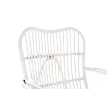 Karosszék rattan 75x82x90 fehér