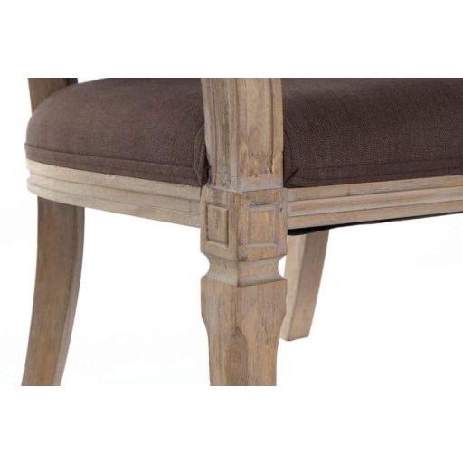 Szófa vászon rubberwood 122x69x72 barna