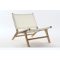 Fotel, teakfa, pvc, 65x81x69, fehér