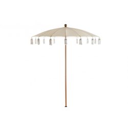 Napernyő pamut fém 170x170x230 bojtos beige
