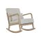 Fotel vászon rubberwood 66x88x78 47 hintaszék beige