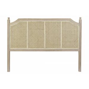 Ágytámla rattan rubberwood 160x10x120
