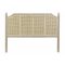 Ágytámla rattan rubberwood 160x10x120