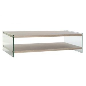 Asztal kávé-s üveg mdf 130x65x35 12mm