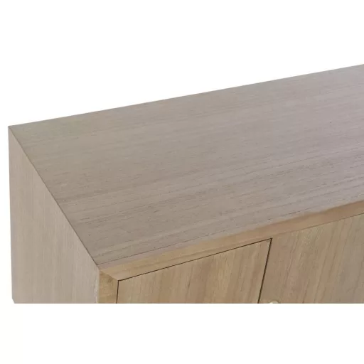Szekrény tv-s paulownia fém 90x34x67 szürke