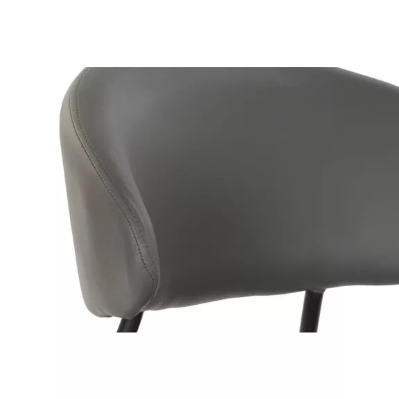 Szék pu fém 57x57x77 szürke