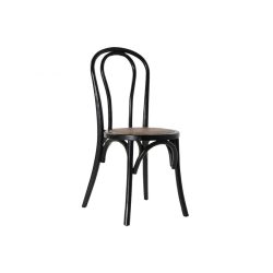 Szék szilfa rattan 43x44x89 fekete