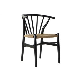 Szék szilfa rattan 57x47x80 fekete