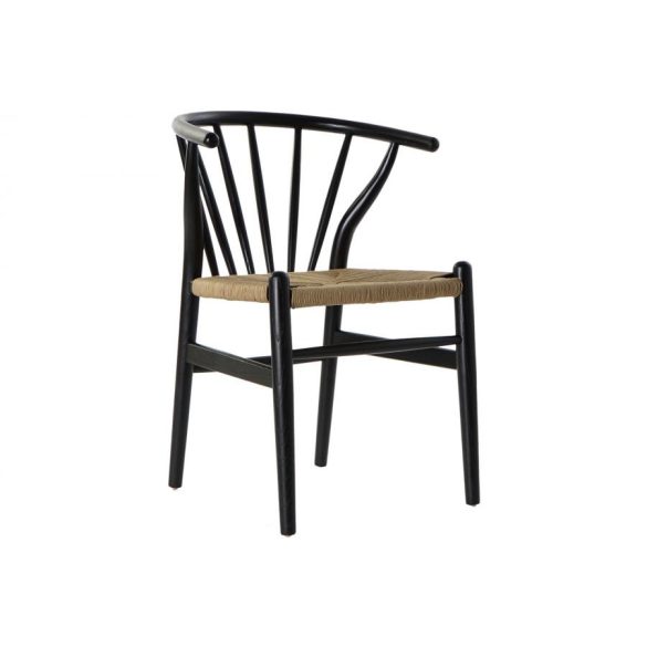 Szék szilfa rattan 57x47x80 fekete