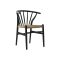 Szék szilfa rattan 57x47x80 fekete